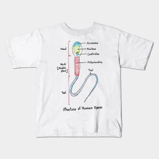 Human Sperm Colourful Cute Accurate Kids T-Shirt